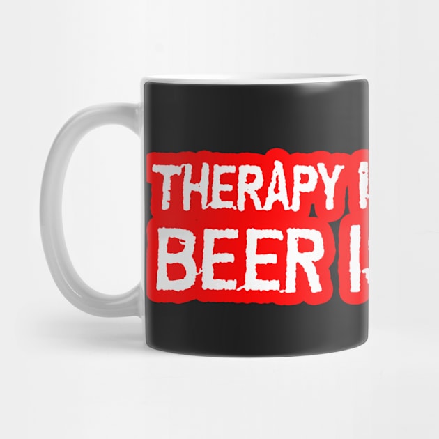 Therapy is expensive beer is cheap by  The best hard hat stickers 